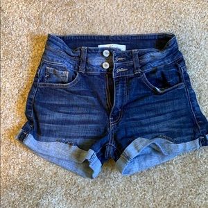 High-Waisted Denim Shorts